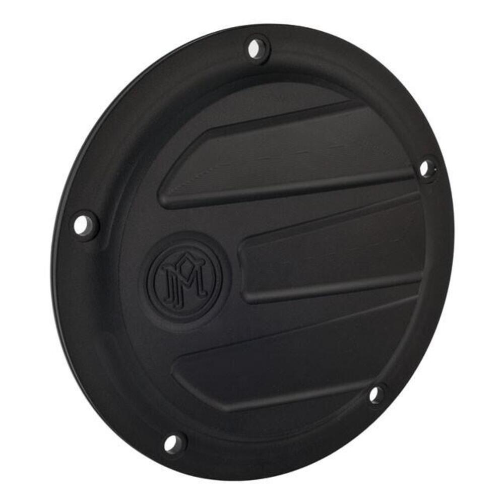 Coperchio frizione derby cover PM Scallop nero per Performance Machine