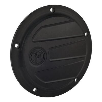 Coperchio frizione derby cover PM Scallop nero per Performance Machine