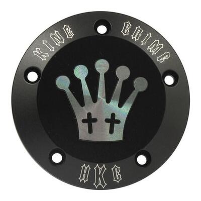 Point Cover HKC King Crime nero per Dyna, Softail 