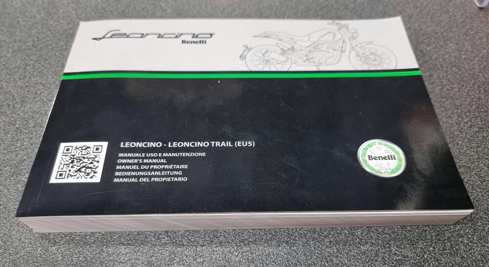 USO E MANUTENZIONE MANUALE BENELLI LEONCINO TRAIL