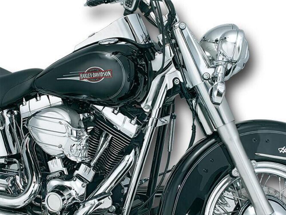 Coperchi tubi telaio anteriore Kuryakyn per Softai 