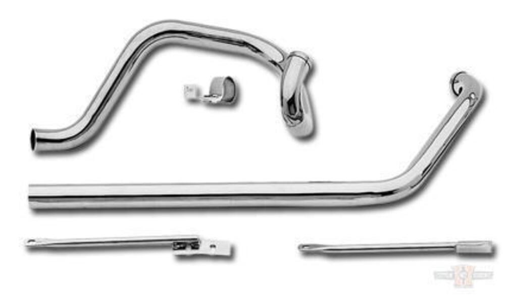 Collettori 2 in 2 indipendenti cromati Paughco per