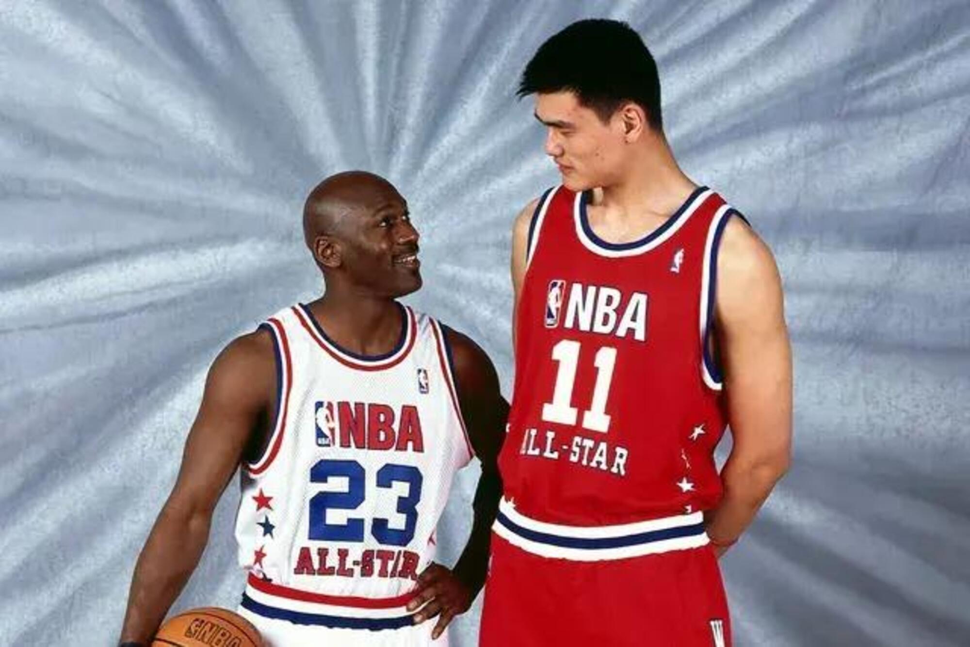 Michael Jordan e Yao Ming