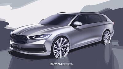 Skoda Superb, l&#039;ammiraglia ceca &egrave; pi&ugrave; filante, i primi disegni