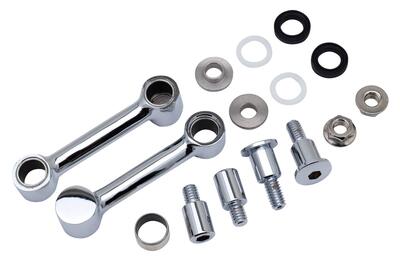Kit braccetti cromati supporti parafango anteriore 