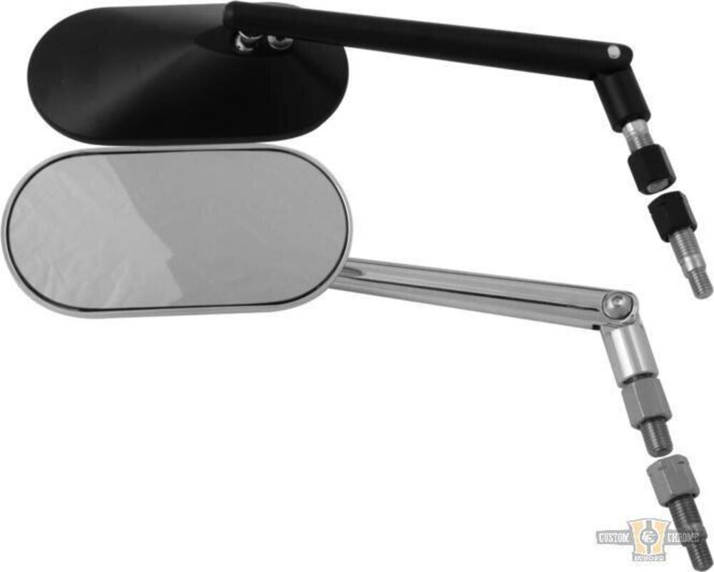 Specchietto ovale Agila cromato Custom Chrome 
