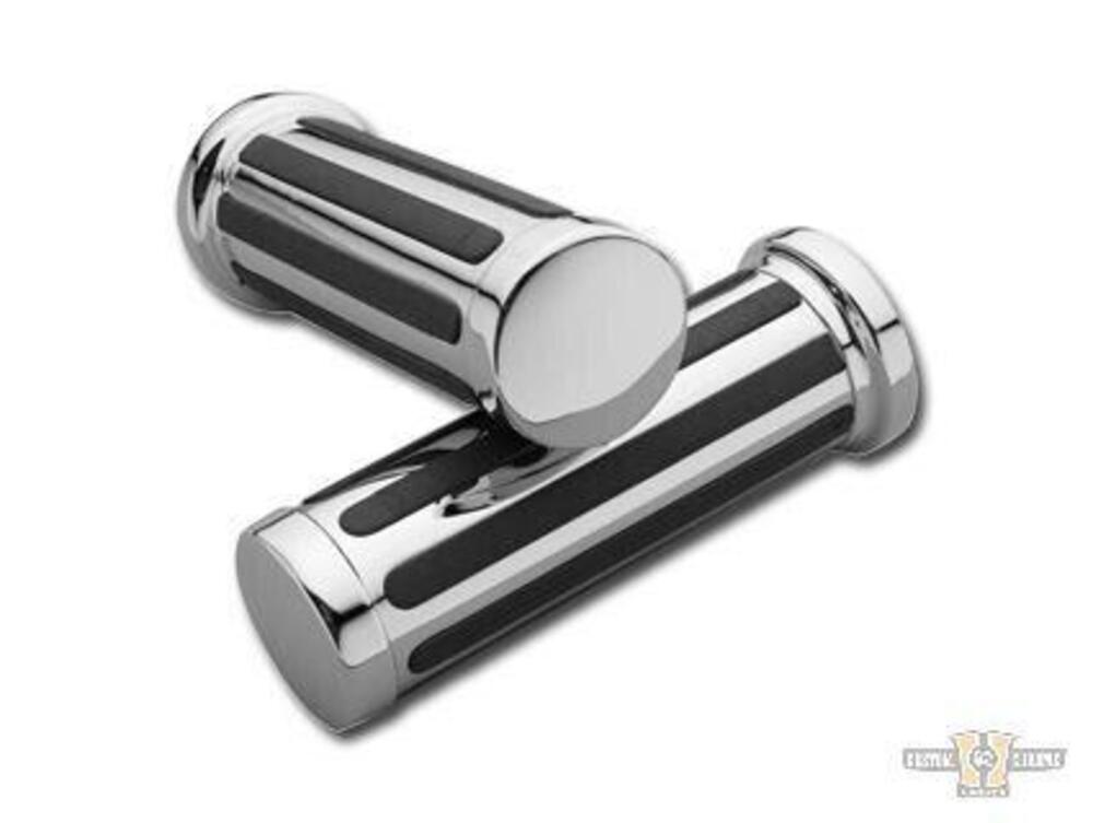 Manopole Classiche nere e cromo per acceleratore e 