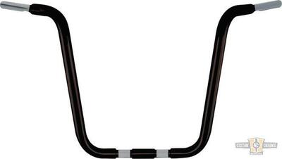 Manubrio Ape Hanger 1-1/4" alto 16" nero preforato 