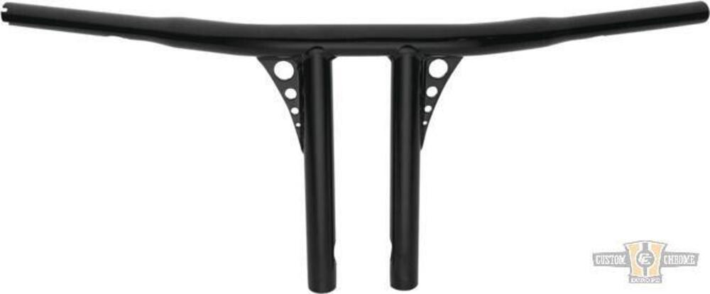 Manubrio T Bar dritto 1-1/4" alt 10" nero, per Acc Santee