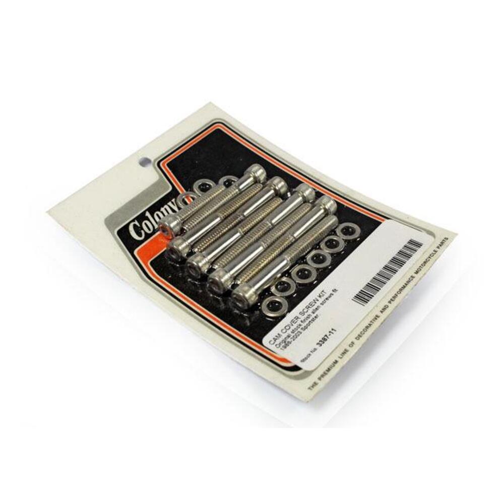Kit viti cromate coperchio camme per Sportster dal 