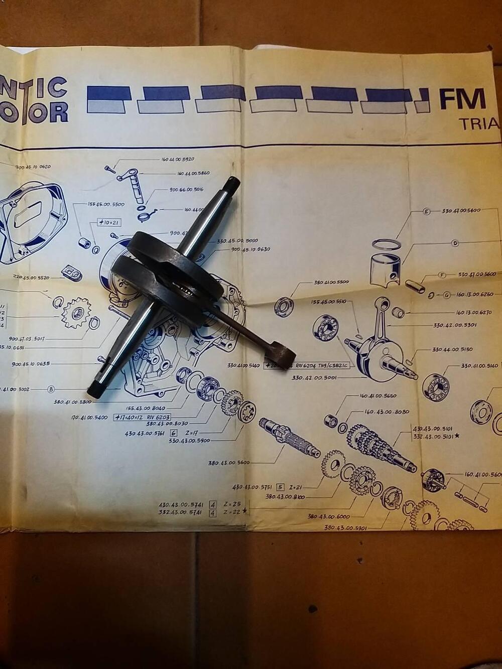 Albero motore Fantic Trial 50 Fantic Motor