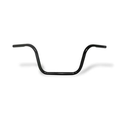 Manubrio Ape Hanger 1" alto 10" nero con fossette, 