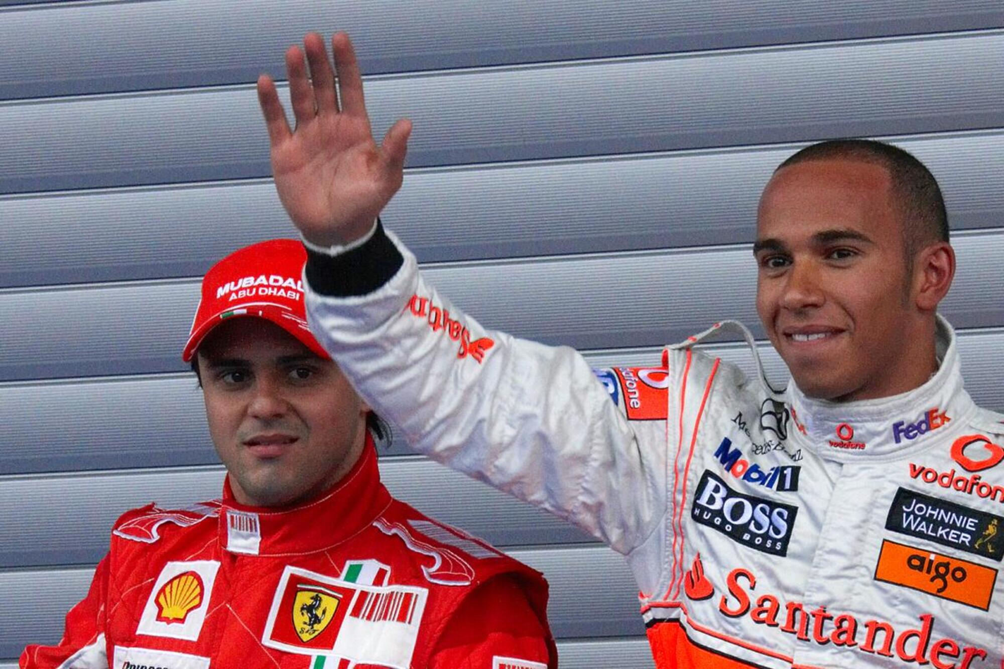 Felipe Massa e Lewis Hamilton 
