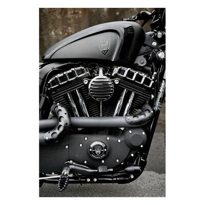 Point Cover nero Per Sportster dal 1970 al 2020 Rough Crafts