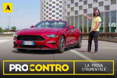 Ford Mustang Cabrio V8: Pro e Contro. Ecco la nostra prova strumentale e tutti i numeri della pagella [Video]