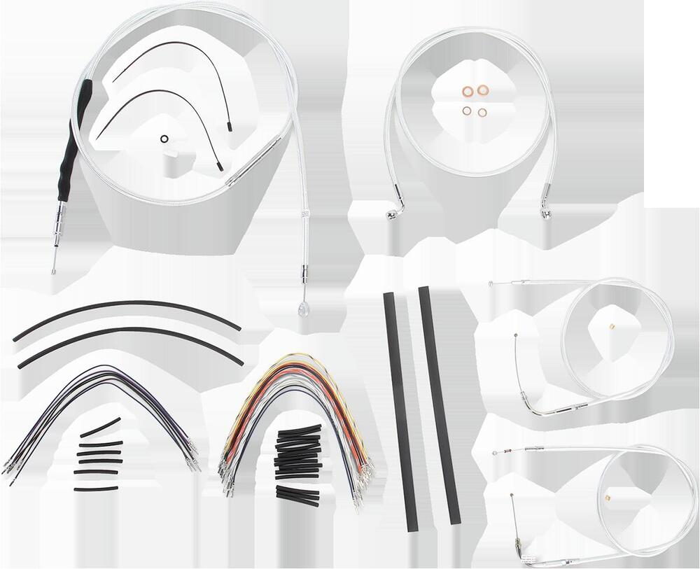 Kit cavi Dyna per manubrio alto 12'' (30cm) trecci 