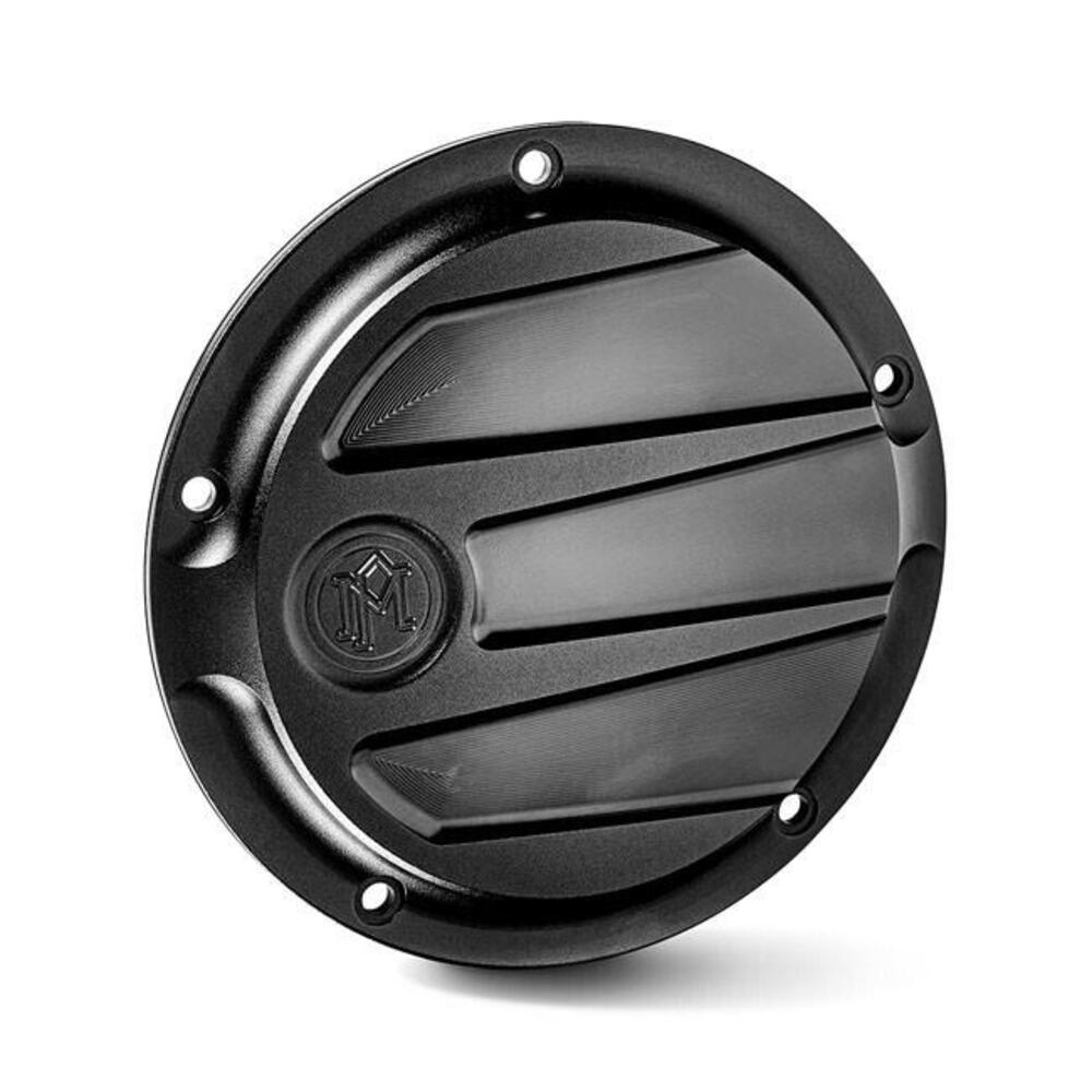 Coperchio frizione derby cover PM Scallop nero per Performance Machine