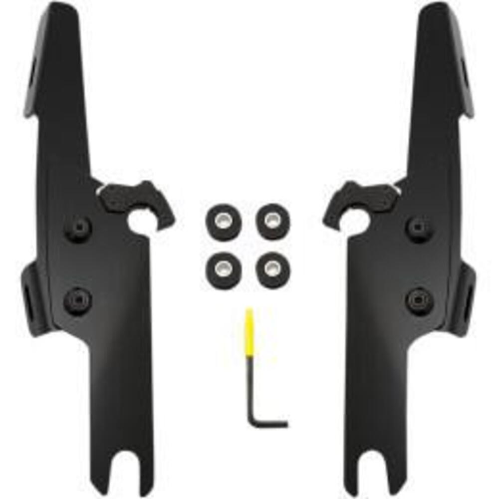 Kit sgancio rapido nero per parabrezza Memphis Fat 