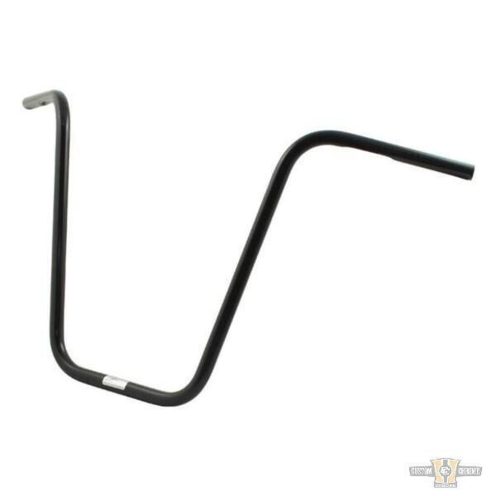 Manubrio Ape Hanger 1" alto 18" nero, con fossette Fehling