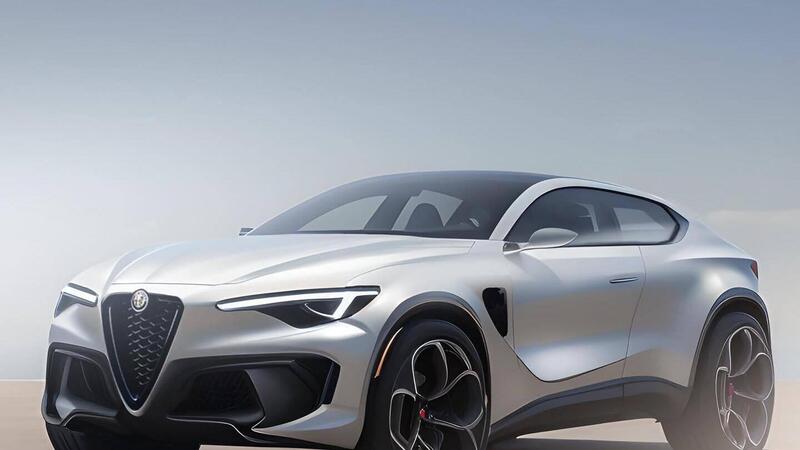 Alfa Romeo Stelvio Coup&eacute; Suv a 2 porte: il render 