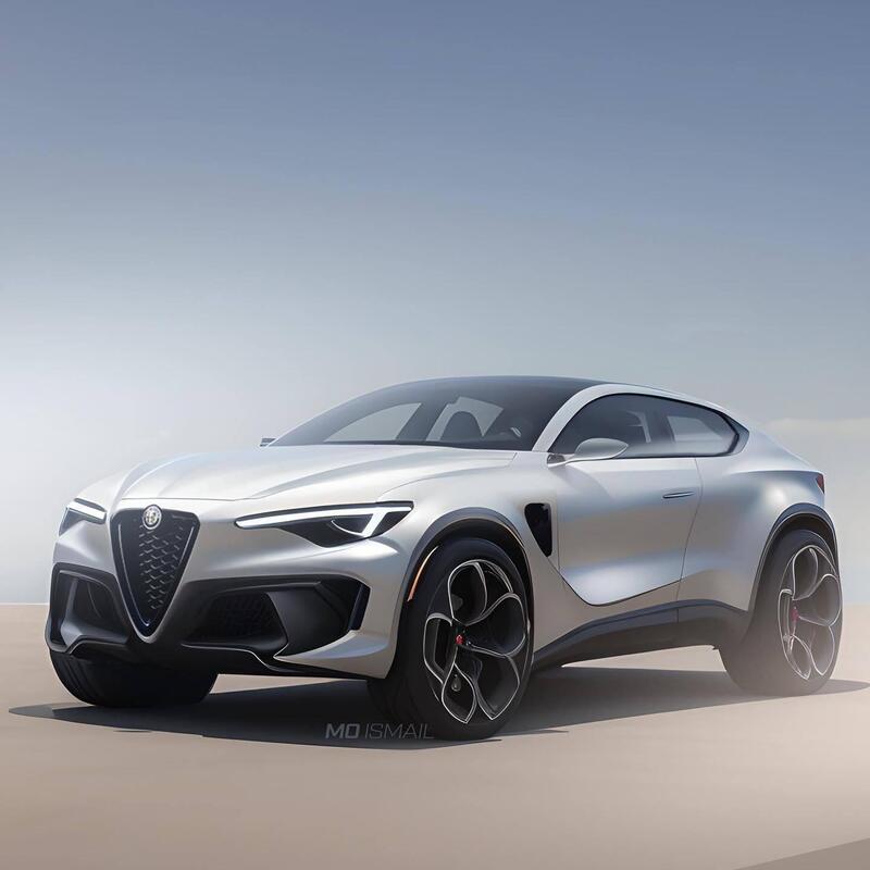 Il render della Alfa Romeo Stelvio Coup&eacute; di Mo Ismail