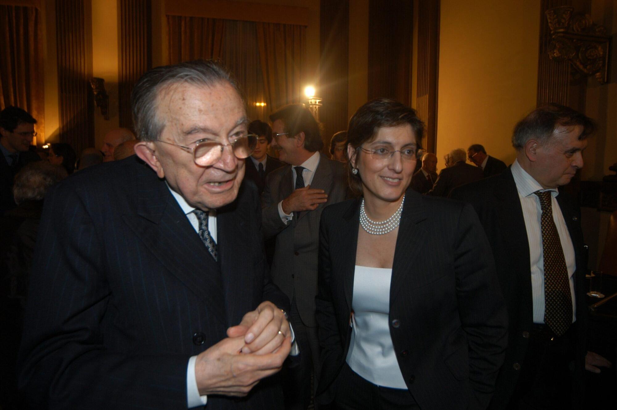 Giulio Andreotti e Giulia Bongiorno