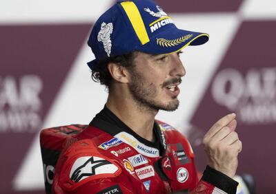 MotoGP 2023. GP del Qatar. Pecco Bagnaia: Ho temuto di centrare Fabio Di Giannantonio: è andata bene”