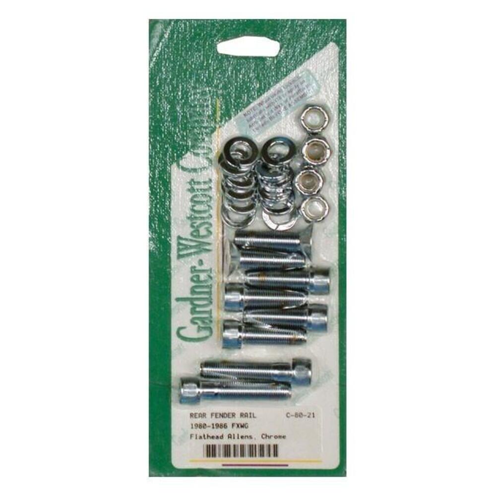 Viti montaggio parafango posteriore cromate per FX 