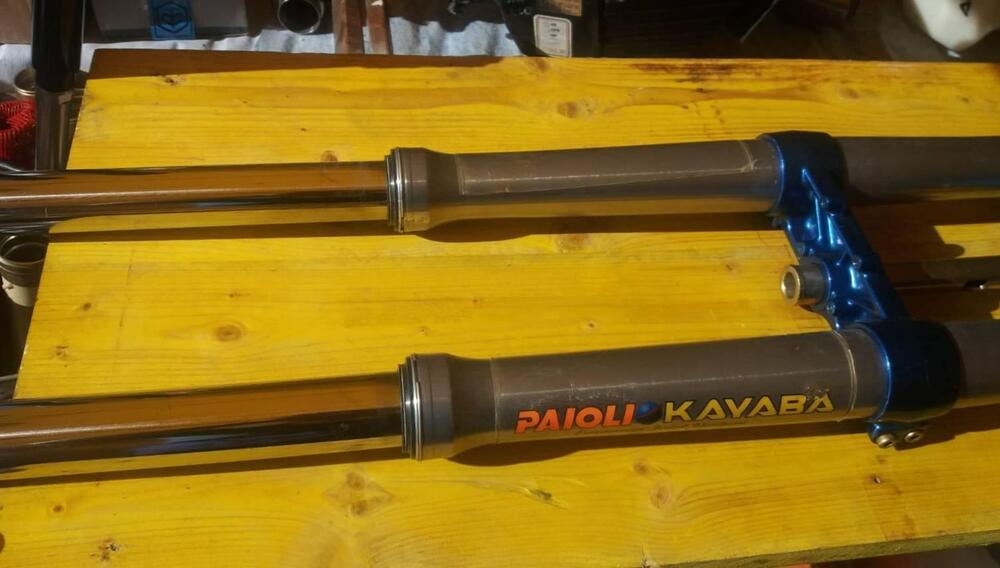 Forcella Paioli Kyb completa di piastre per Tm