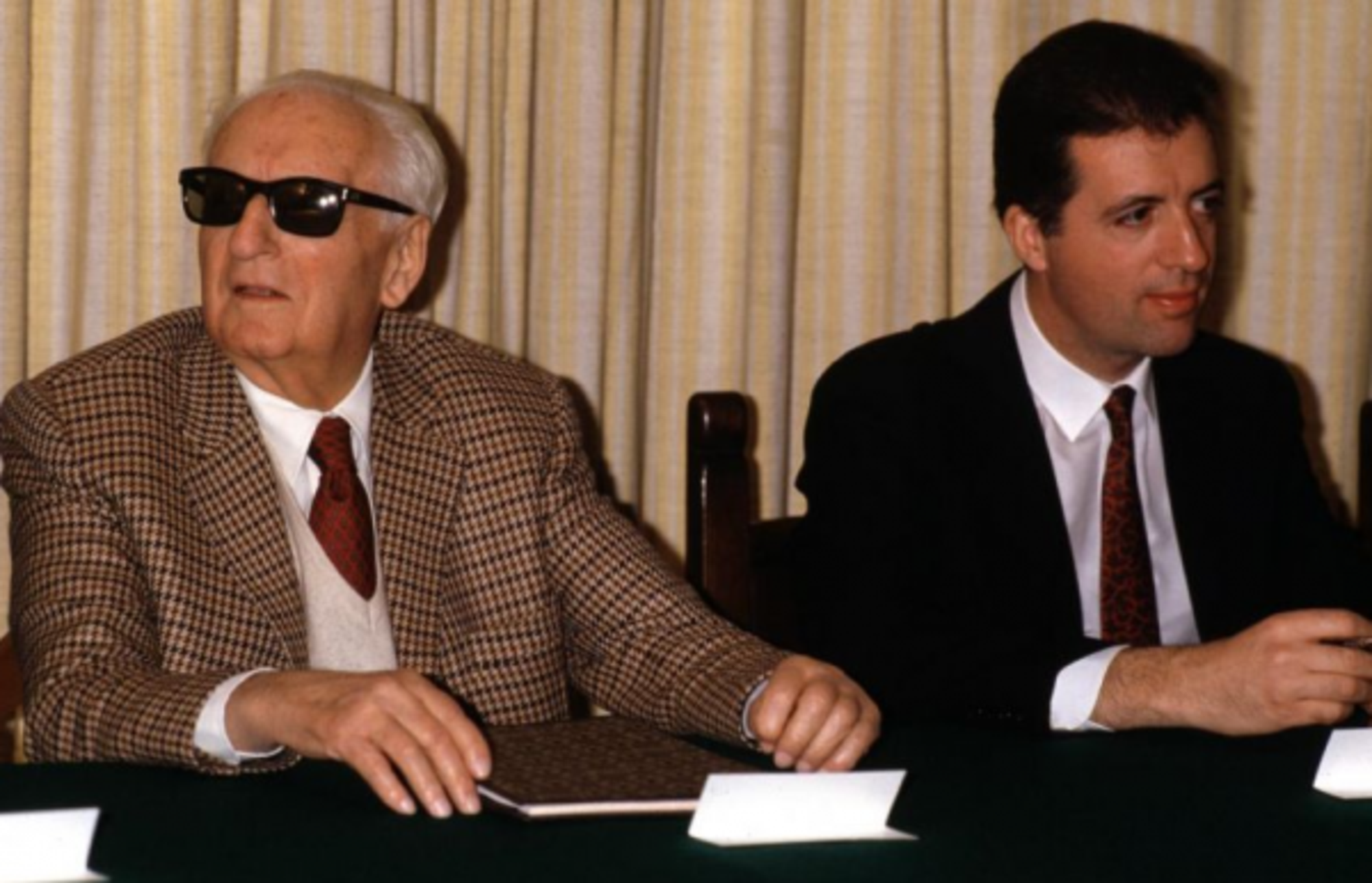 Piero Ferrari con suo padre Enzo