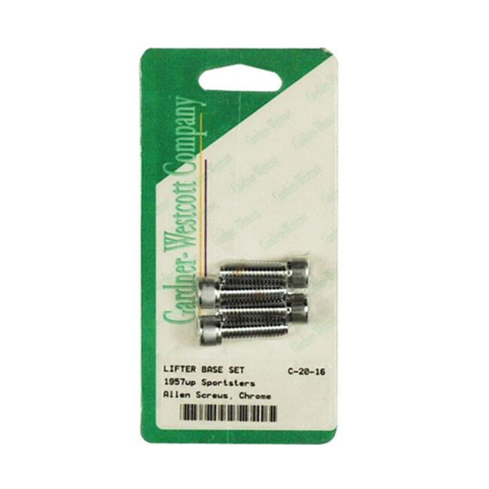 Kit viti blocchetti punterie cromate per Sportster 