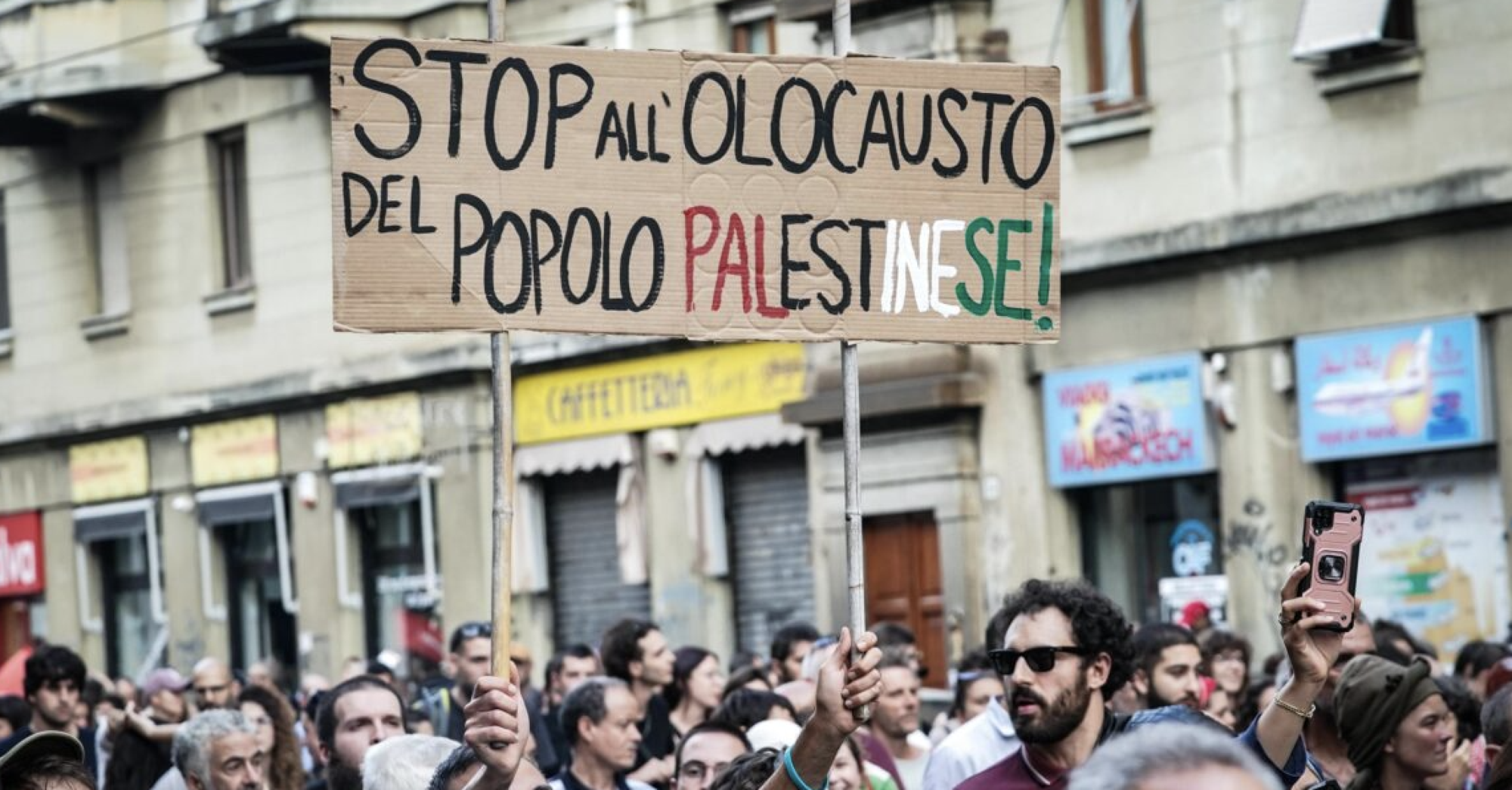 manifestazione palestina milano