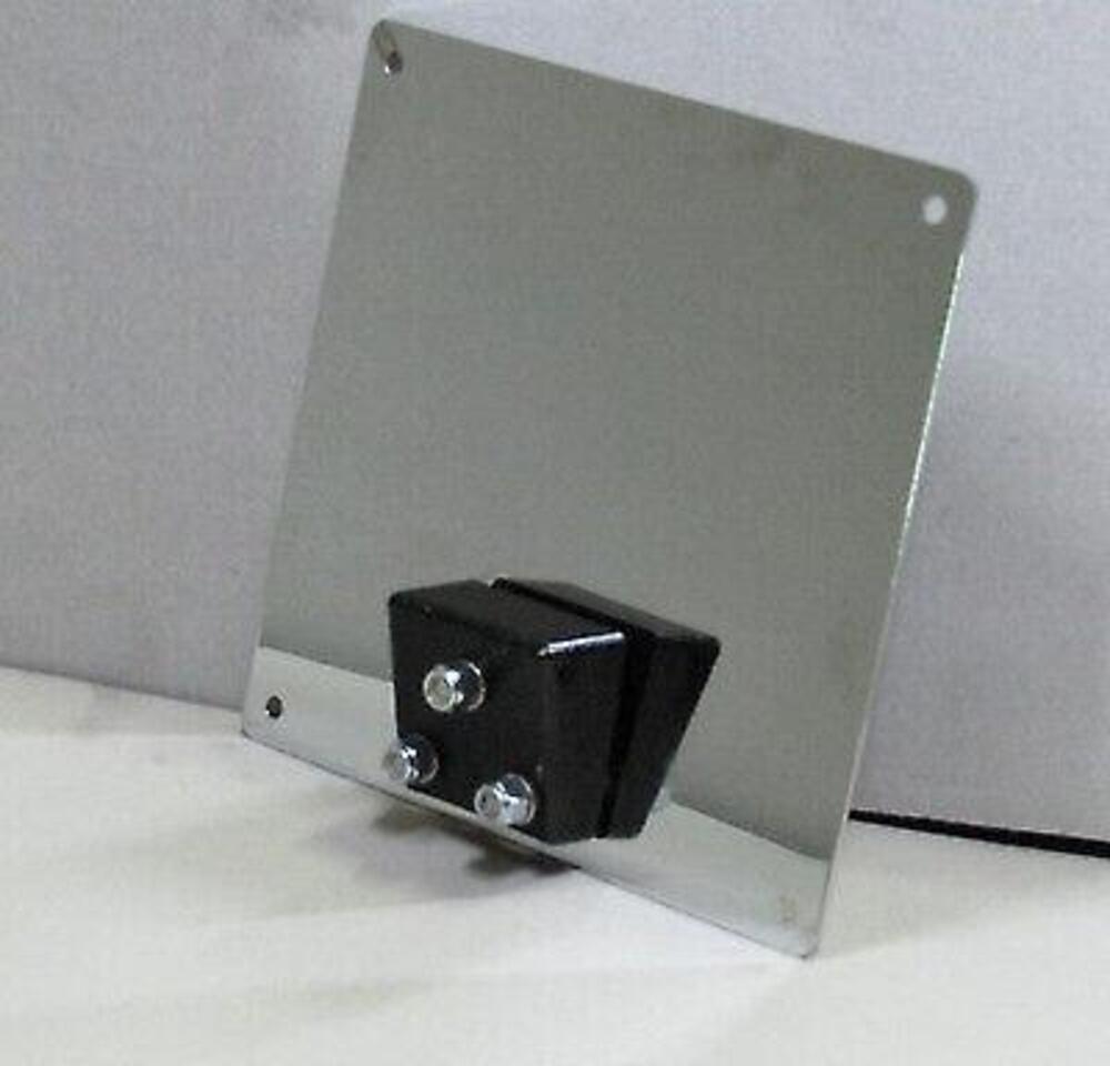 Portatarga inclinato universale cromato per targa 