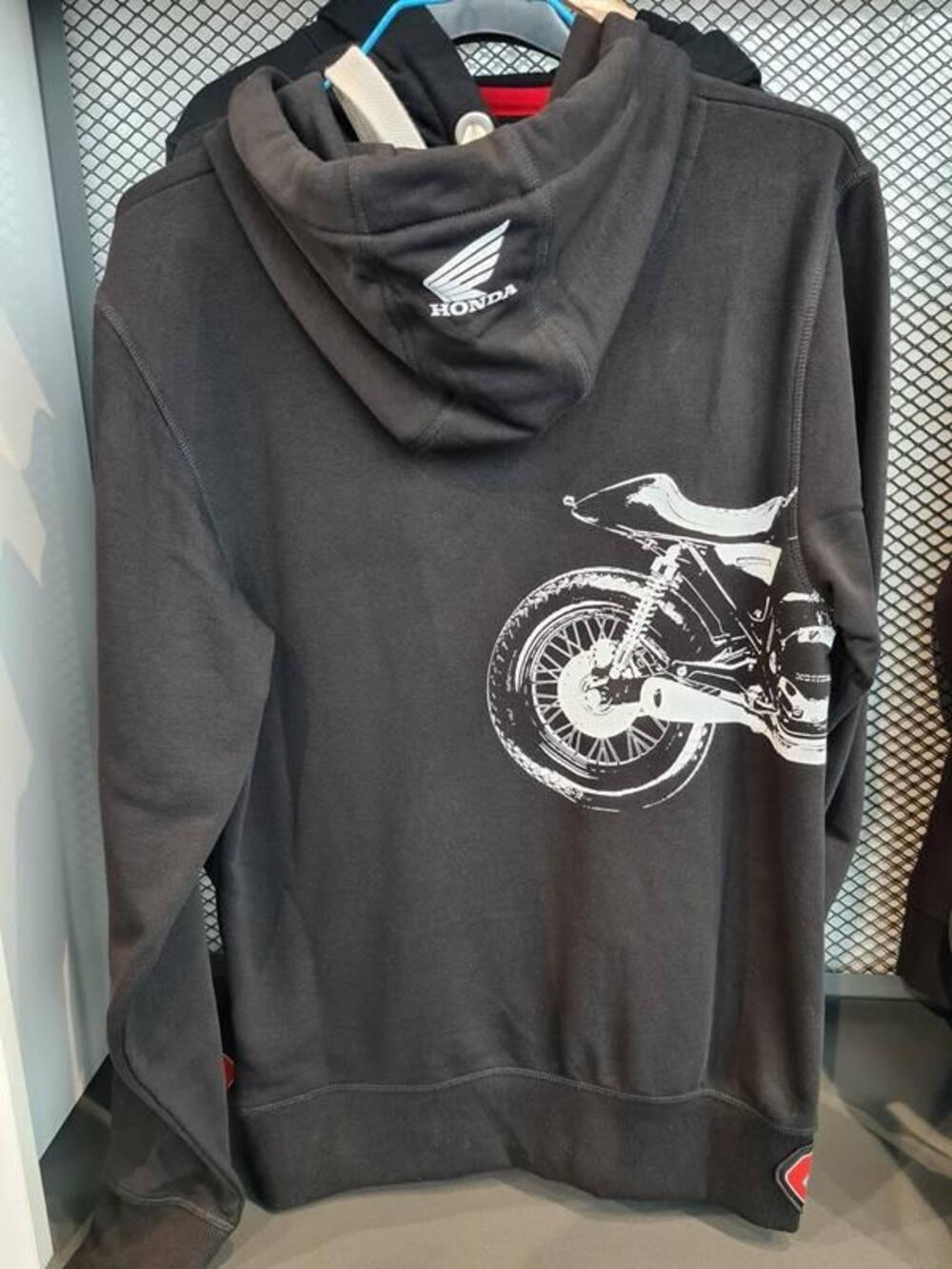 Felpa con cappuccio "Cb custom built" Honda (3)