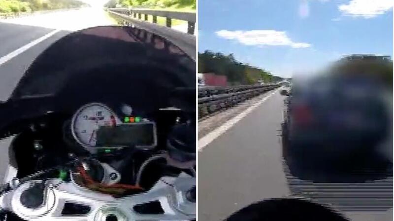 Si schianta a 300 km/h contro un&#039;auto sull&#039;Autobahn. L&#039;incidente shock diventa uno spot per la sicurezza stradale [VIDEO] 