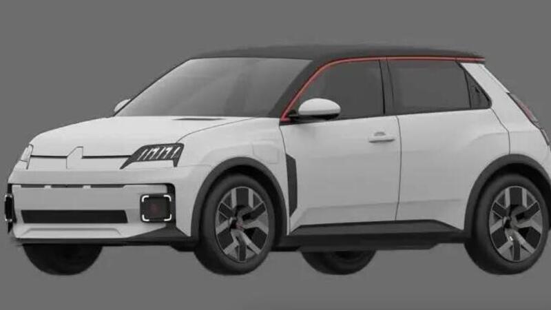 Renault 5 elettrica, i disegni ufficiali sono in rete