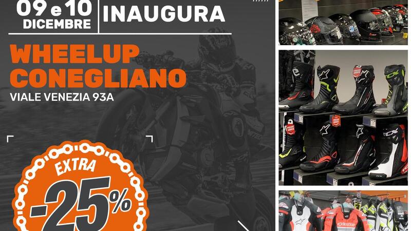 Wheelup apre a Conegliano il suo 49esimo negozio