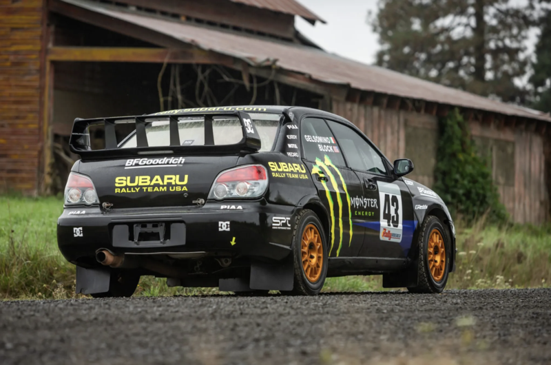 Il retro della Subaru Impreza di Ken Block