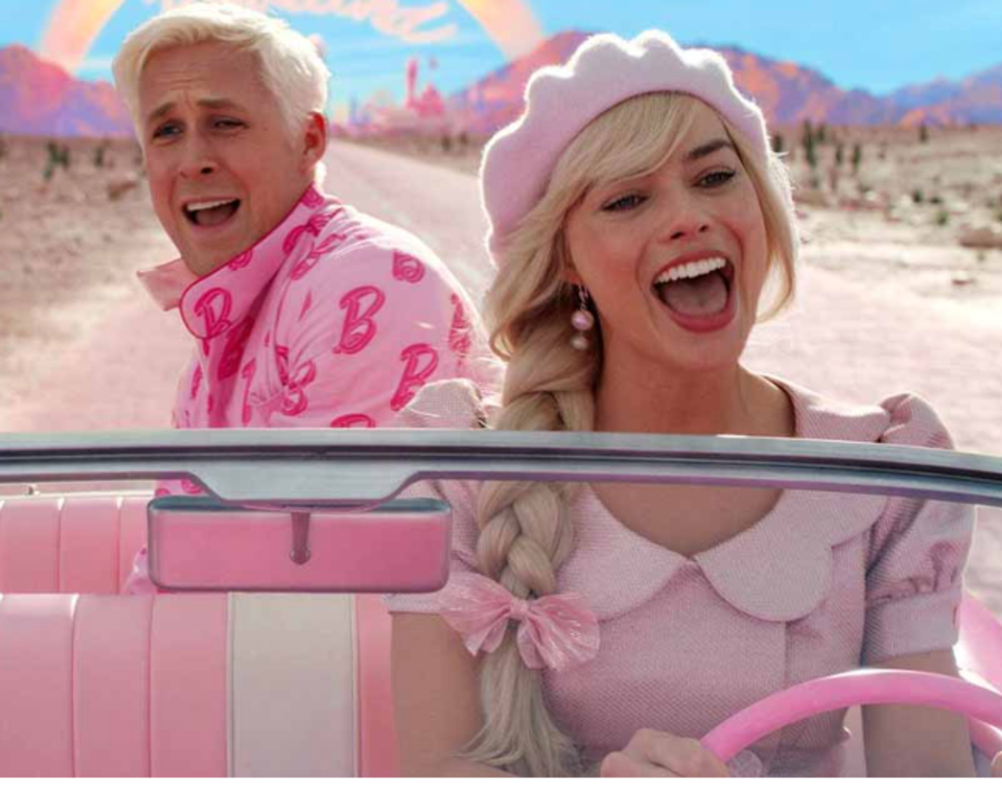 Ryan Gosling e Margot Robbie in &ldquo;Barbie&rdquo;