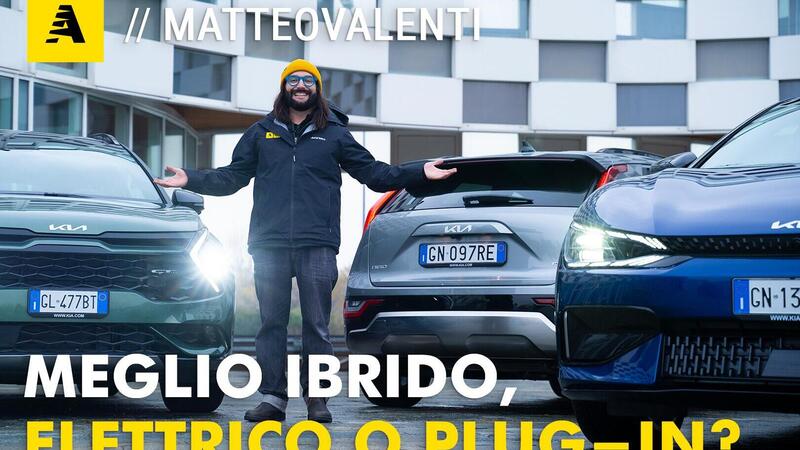 Meglio ibrido, elettrico o plug-in? Kia Sportage vs EV6 vs Niro | Prova Strumentale