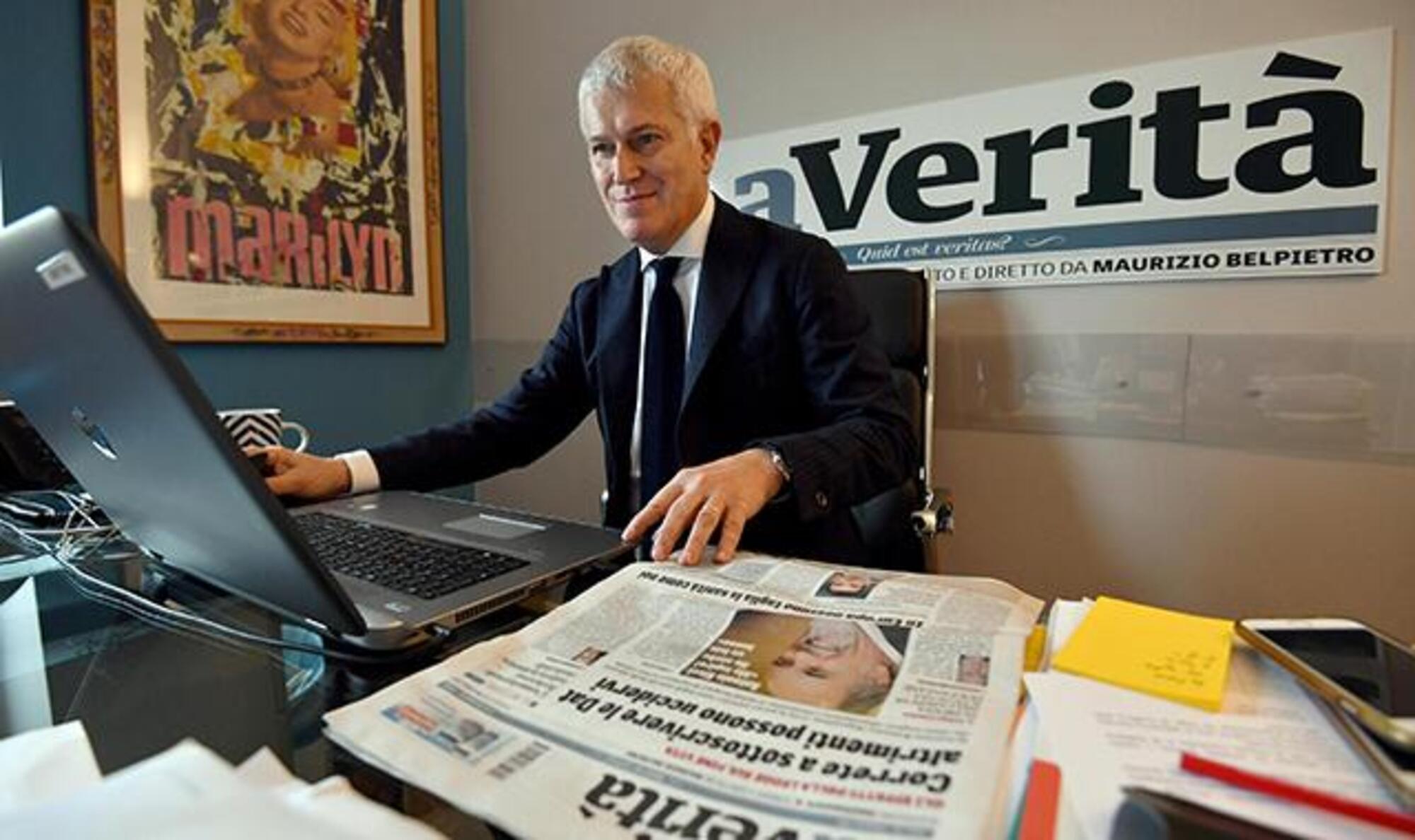 Il direttore de La Verit&agrave; Maurizio Belpietro