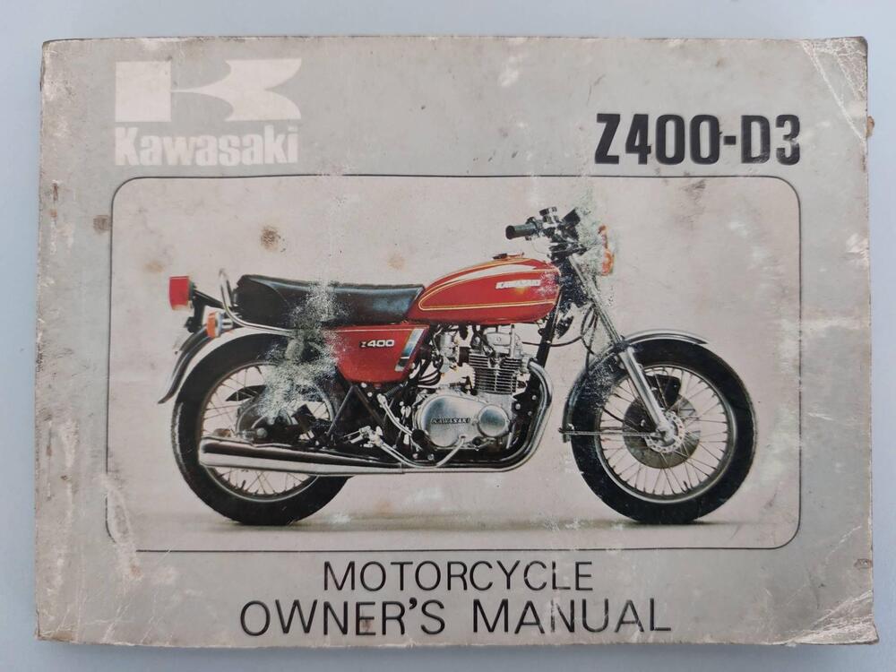 Manuale suo manutenzione Kawasaki Z400-D3