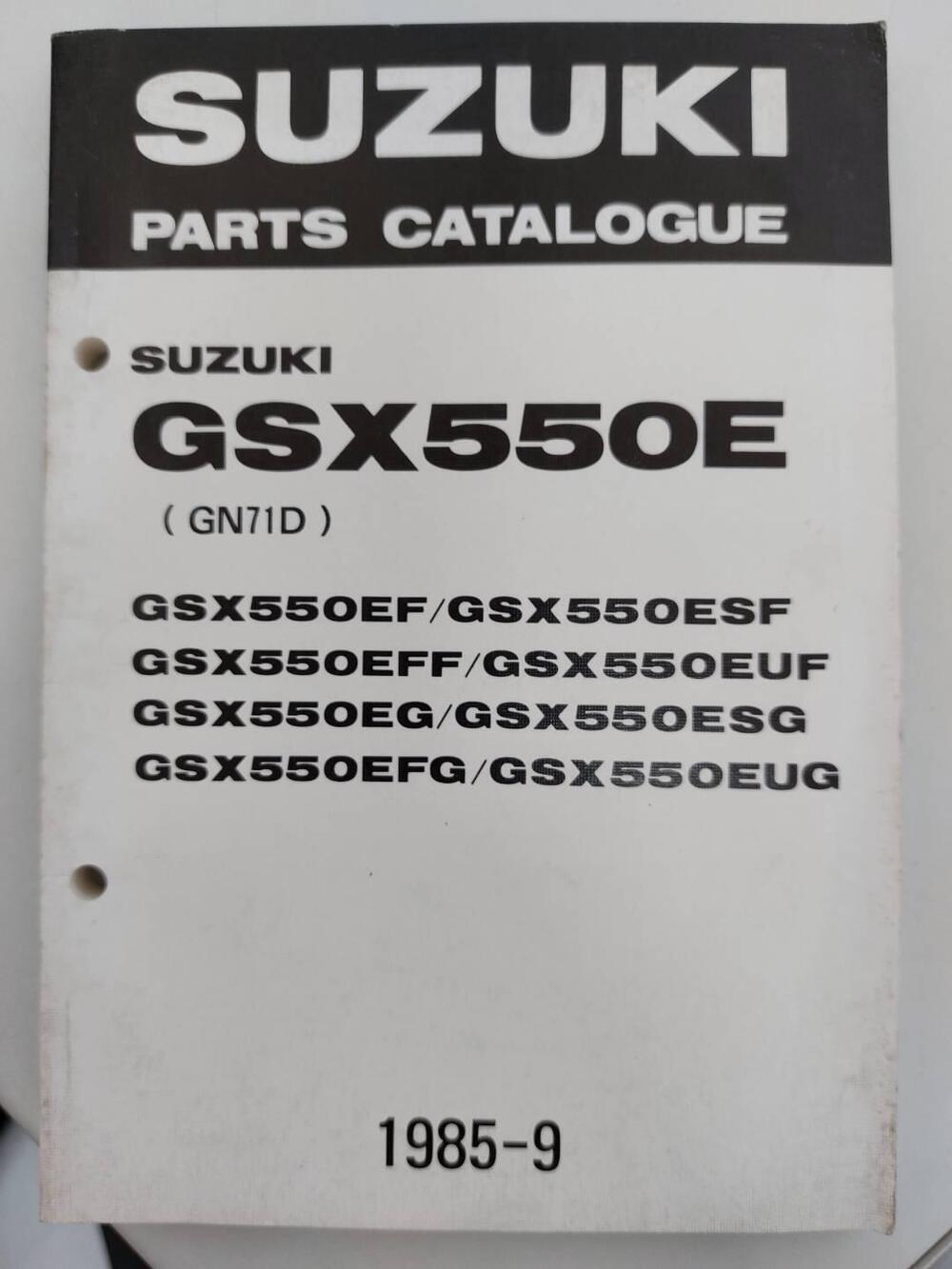 Catalogo ricambi Suzuki GSX 550 E