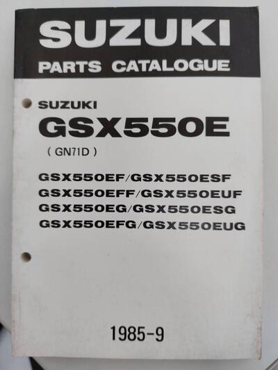 Catalogo ricambi Suzuki GSX 550 E