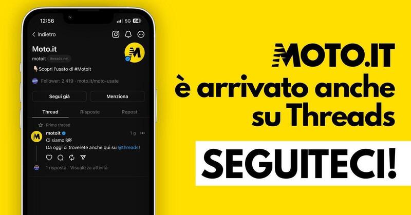 Moto.it arriva su Threads: cosa &egrave;, a cosa serve e come seguirci!