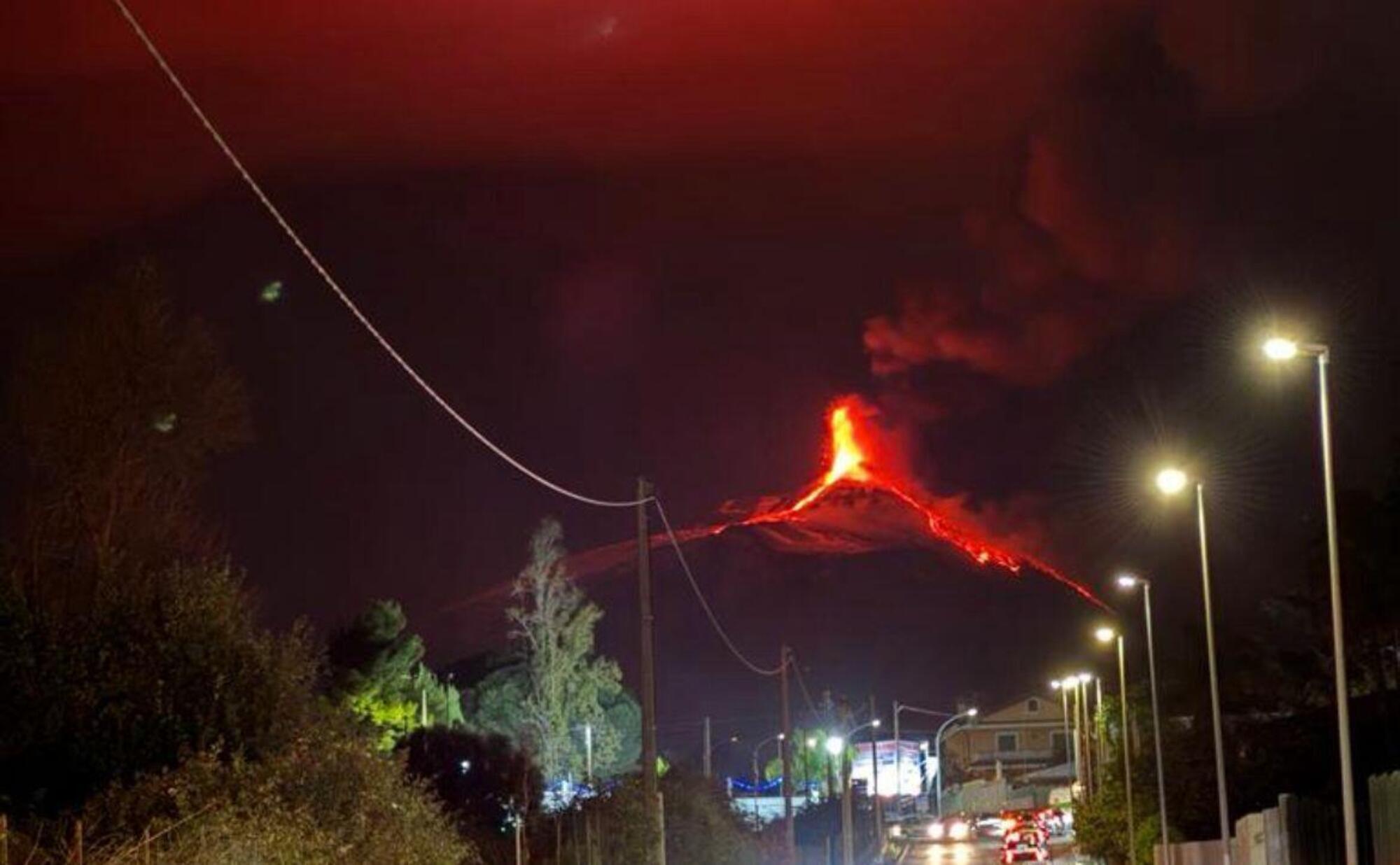 Una delle eruzioni dell&#039;Etna