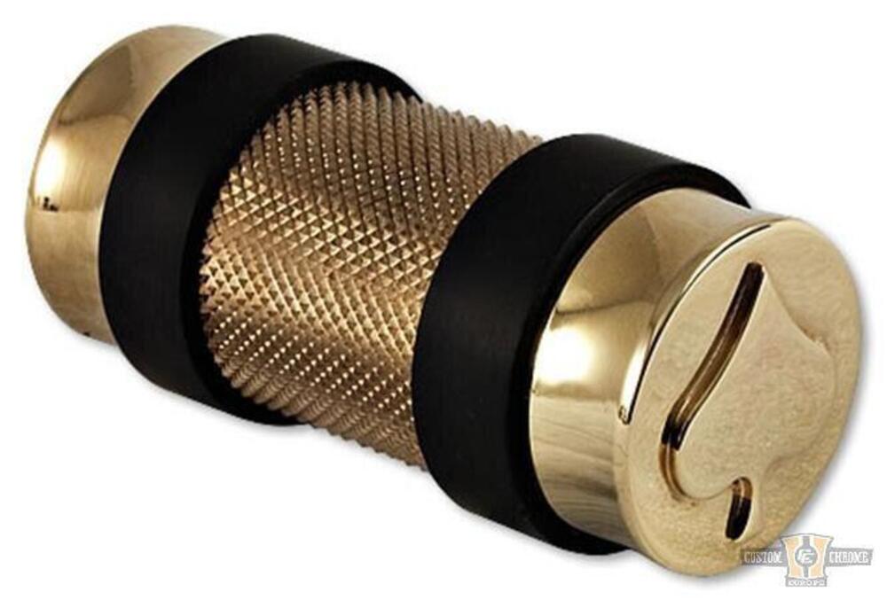 Pedalino cambio HKC Picche gomma nera, ottone Hell 