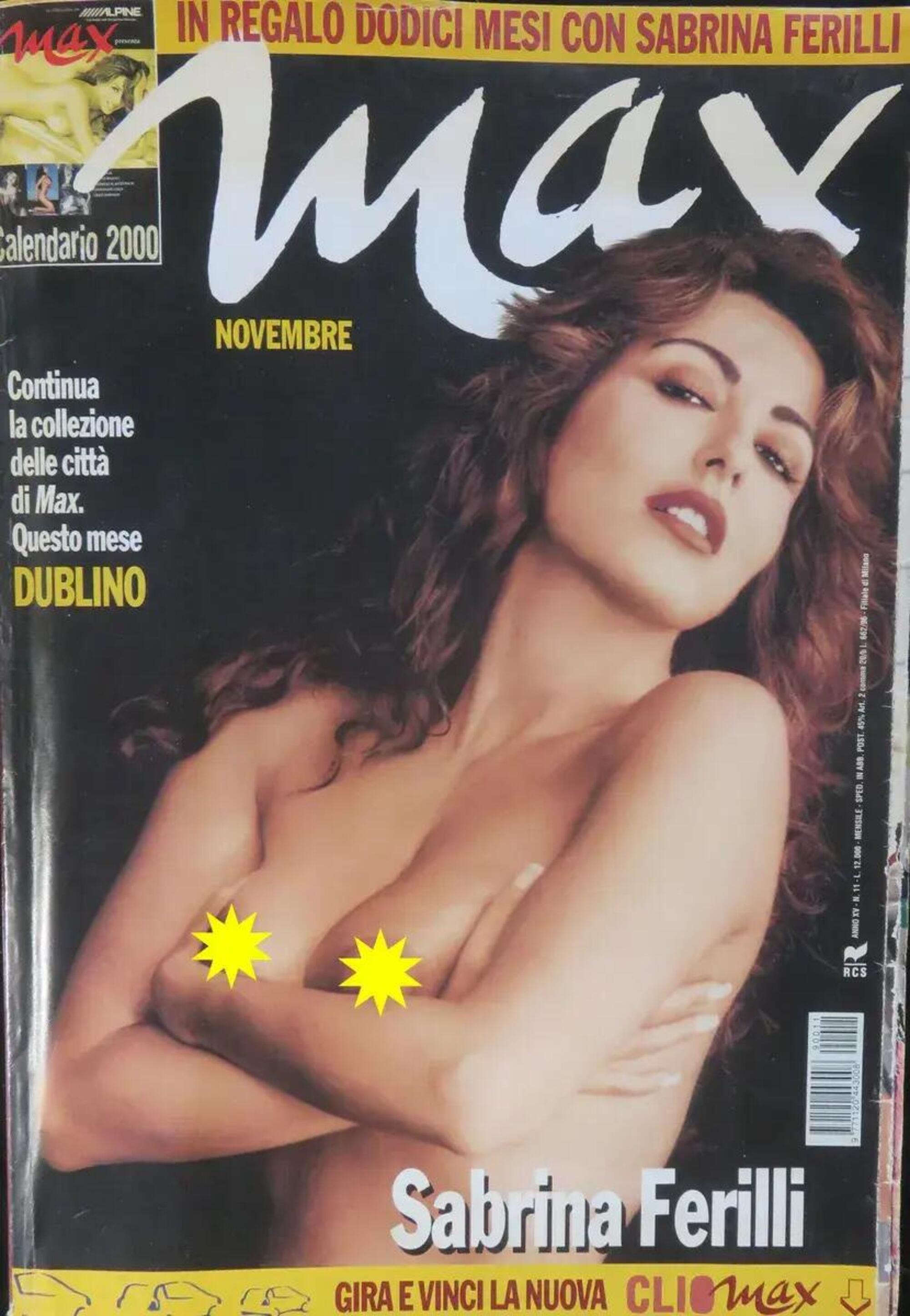 Sabrina Ferilli nel Calendario Max 2000