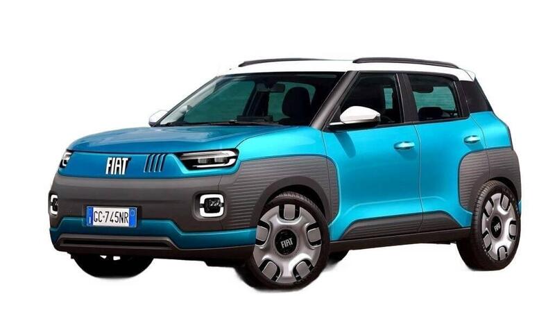 Il render della Fiat Panda 2024