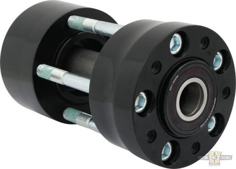 Mozzo billet posteriore nero per FXR Custom Chrom 